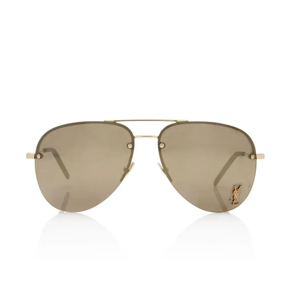 Saint Laurent Classic 11 Monochromatic Aviator Sunglasses